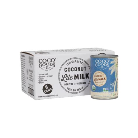 Cocogoods Co Organic Coconut Milk Lite 135 Fl Oz 135 Fl Oz 6 Pack