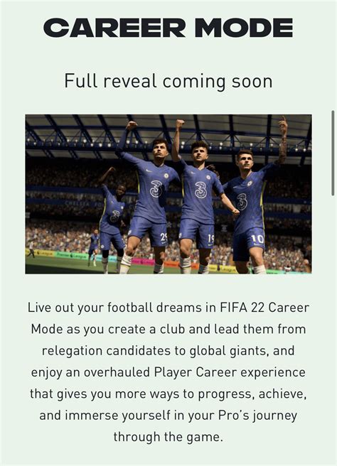 Player Career Mode Overhaul For Fifa 22 Rfifacareers