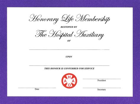 Life Membership Certificate Templates