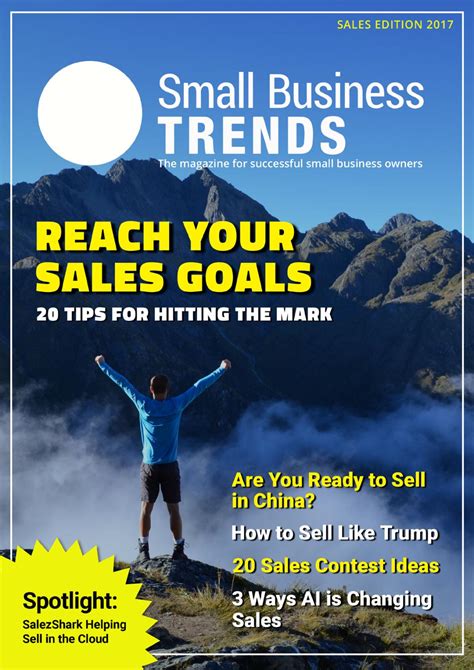Small Business Trends Magazine Sales Edition 2017 By Small Business
