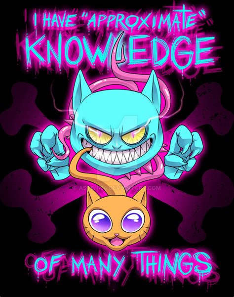 Demon Cat Approximate Knowledge T Shirt Design Art By Me R