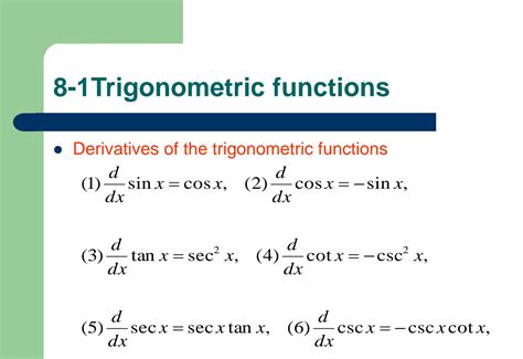 Solution Calculus 1 Ch8 Trigonometric Functions Inverse Trigonometric