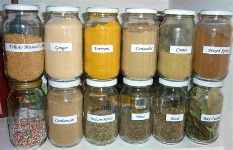 Simpleliving Glass Jars With My Herbs And Spices