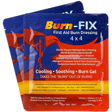 Burn-FIX- 2 Pack-Burn Gel Dressing 4