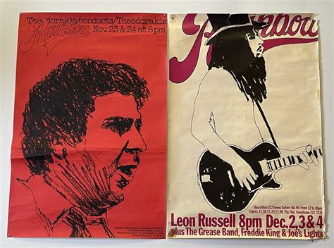 Lot 136 Rainbow Theatre London 1971 Posters Leon