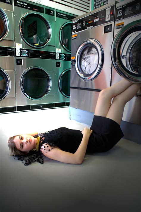Black Dress Photo Shoot At The Laundromat Kianadesigns Fashion