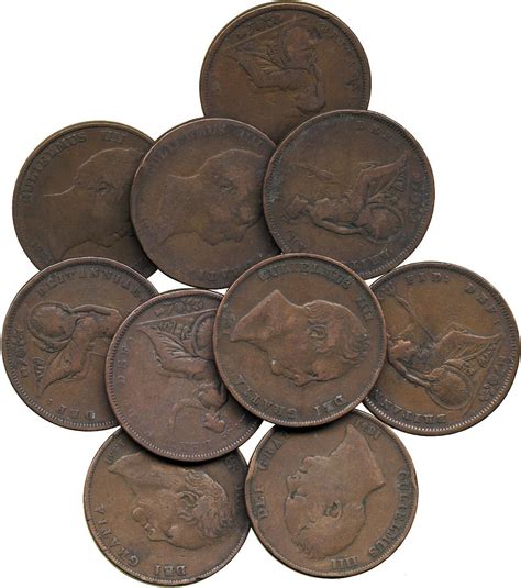 British Coins William Iv 1830 1837 Pennies 10 1831 Bare Head