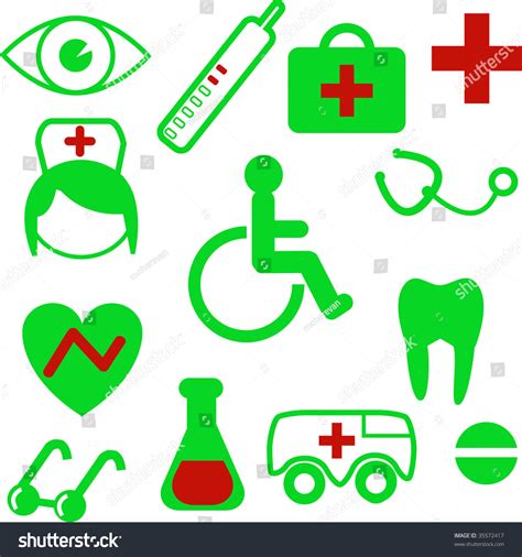Healthcare And Medical Icons Vector Illustration 35572417