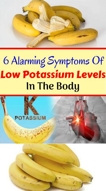 6 alarming symptoms of low potassium levels in the body health natural tips