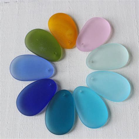 Recycled Sea Glass Beads Beach Glass Beads For Jewelry Etsy