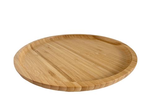 Bambu took their classic bamboo serving tray, and gave it a modern update in their modern bamboo appetizer tray! Bamboo Round Serving Tray, 30cm Large Round Platter ...
