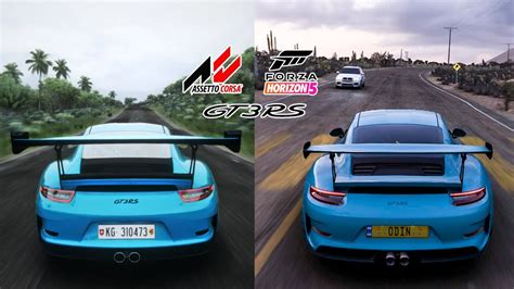 Forza Horizon Vs Assetto Corsa Porsche Gt Rs Youtube
