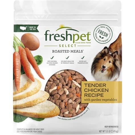 All of our freshpet recipes are made with 100% natural ingredients and never any preservatives, rendered meat meals, or ingredients from china. Freshpet Select Roasted Meals Dog Food Tender Chicken ...