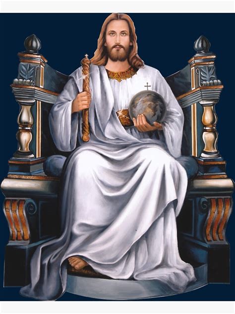 God On The Throne Poster By Twisteddrip Redbubble