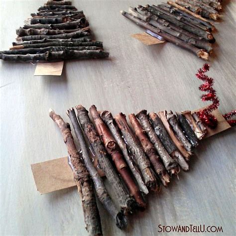 Twig Christmas Tree Ornaments Christmas Tree Ornaments Homemade Rustic