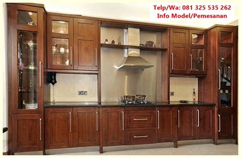 Foto inspirasi dan ide desain dapur modern. Lemari Dapur Kayu Jati Jepara - LEMARILA