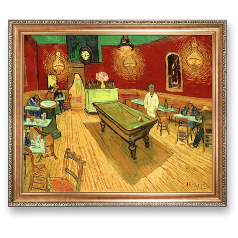 Vault W Artwork The Night Cafe By Vincent Van Gogh Print On Canvas