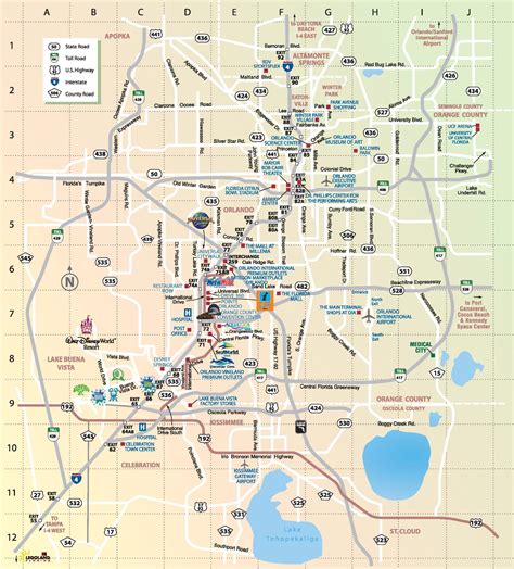 Map Of Orlando Orlando City Map Florida Usa