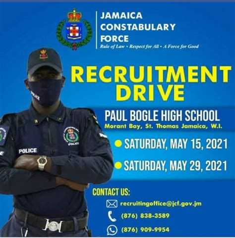 Jamaica Constabulary Force Recruitment Drive St Thomas Jamaica