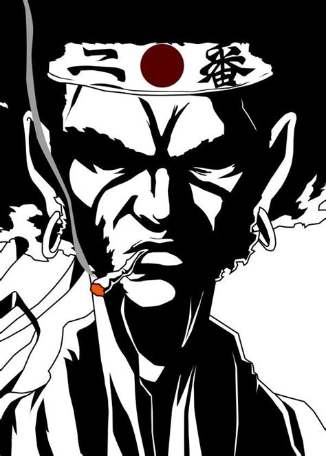 Smoking Afrofanart From Afro Samurai Based On The Ani Poster