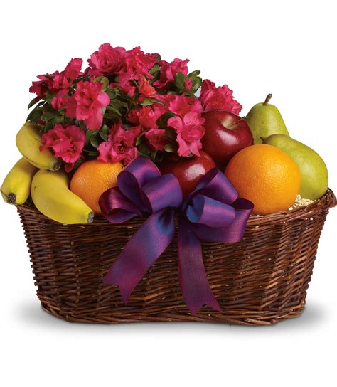 Fruits And Blooms Basket In High Point Nc Llanes Flower Shop Llc
