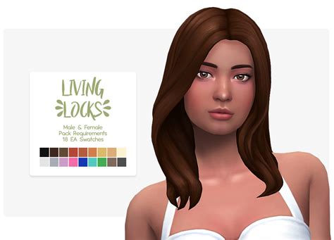 Living Locks Hair Nolan Sims On Patreon The Sims 4 Hair Sims 4