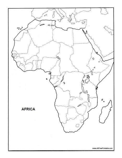 Blank Africa Political Map Blank Africa Outline Map Free Printable Images