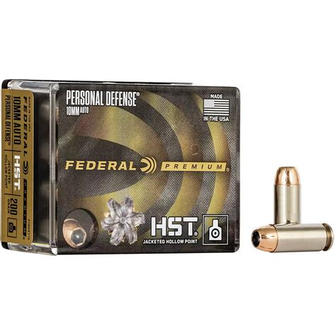 Federal Premium Personal Defense Hst 10mm Auto 200 Grain Centerfire