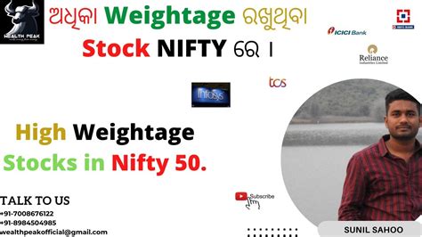 Stocks Weightage In Nifty 50 Youtube