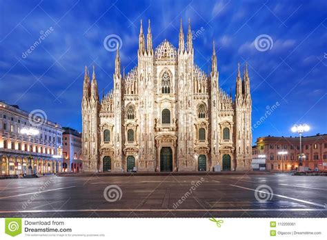 Milan Cathedral On Piazza Del Duomo Milan Italy Stock Image Image