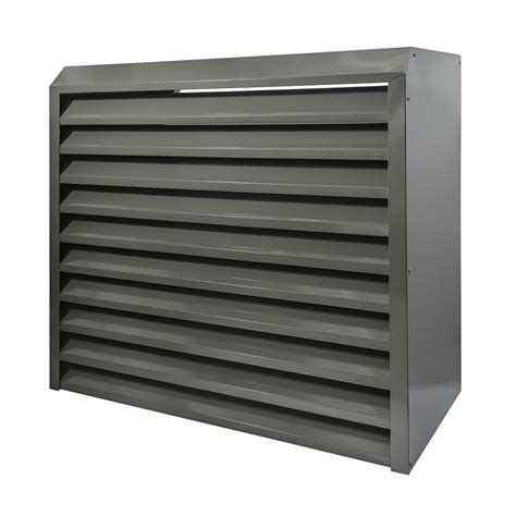 Steel Louvre Air Conditioner Cover 945x445x830mm Slate Grey