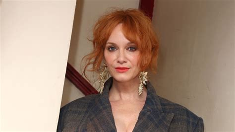 Christina Hendricks Steps Out In A Semi Sheer Figure Hugging Gown And