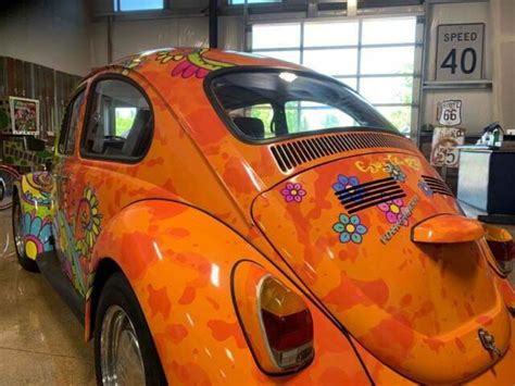 Wrapped Hippie Volkswagen Beetle With 72174 Miles Available Now