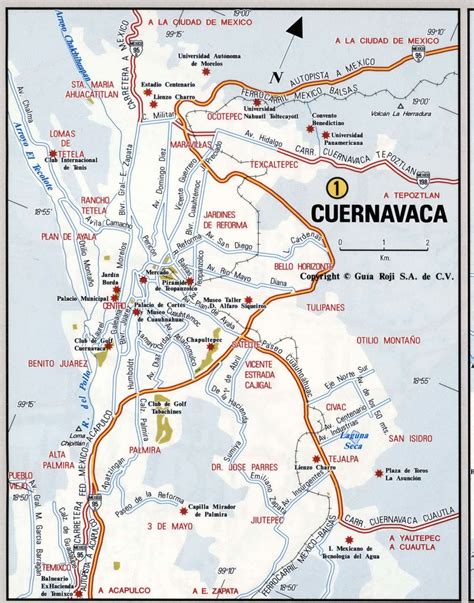 Large Cuernavaca Maps For Free Download And Print High Resolution And