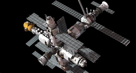 Mir Space Station 3d Model