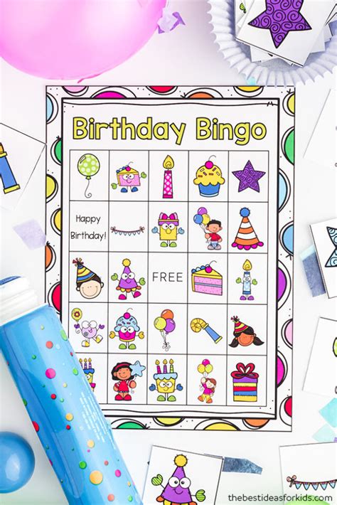 Birthday Bingo Free Printables The Best Ideas For Kids