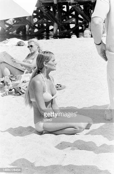 susan backlinie awaits filming during production of jaws on the news photo getty images