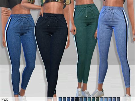 The Sims Resource Athletic Denim Joggers