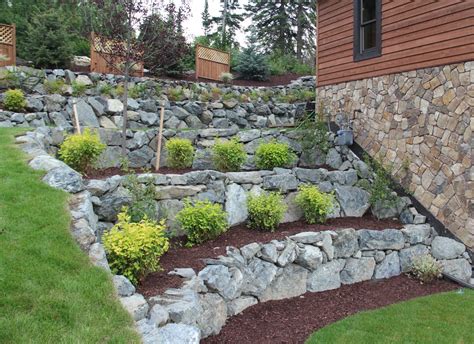 How To Build A Retaining Wall On A Slope Combined Add Rock Retaining