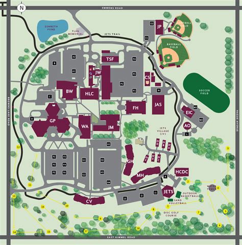 Manchester Community College Campus Map Map