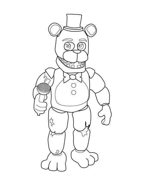 Fnaf Coloring Pages Withered Chica Collection Free Coloring Book My