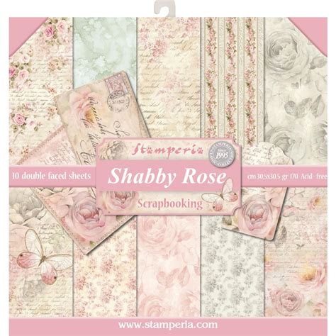 Stay connected with us and be updated with the latest news on double a. Stamperia 12x12 Paper Pad - Shabby Rose (10 Double Sided ...