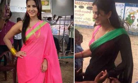 Hot Sunny Leone Turns School Teacher Dons Sari Again View Pics