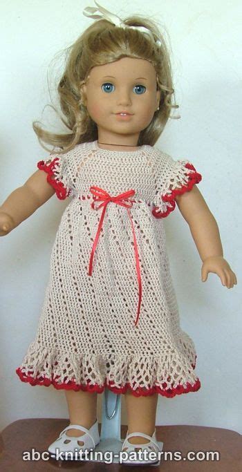 Abc Knitting Patterns American Girl Doll Summer Raglan Dress