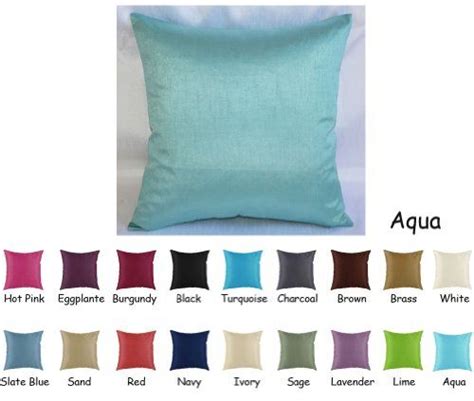 Creative Faux Silk Solid Euro Shams Pillow Covers 26 By 26 Aqua