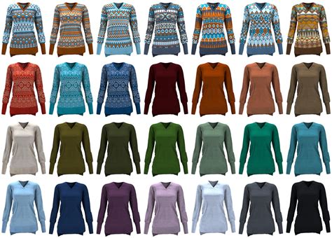 Sims 4 Cc V Neck Sweater