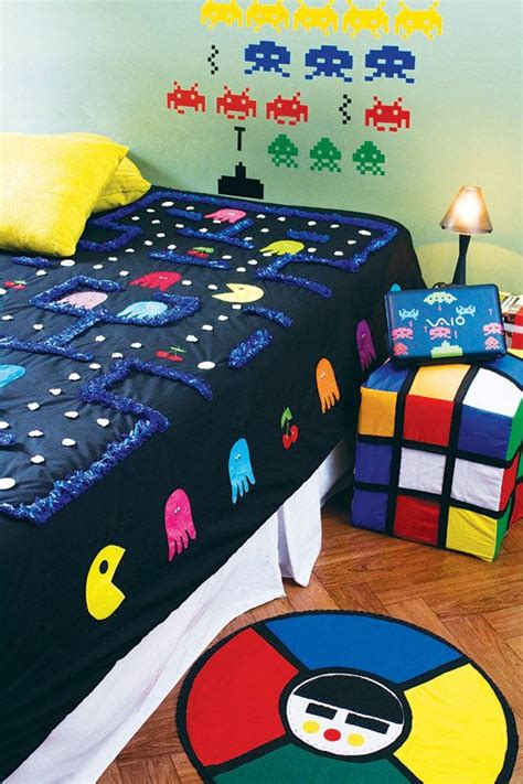 Pac Man Bedsheet Kids Interior Design Pinterest