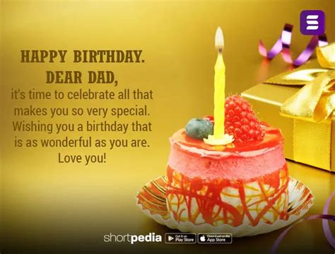 Birthday Wishes For Father Happy Birthday Dear Dad Its Time To