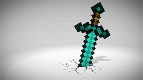 The Diamond Sword From Minecraft - Swish And Slash