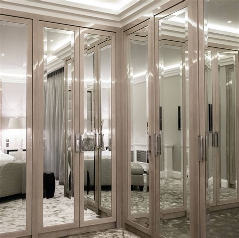 This bedroom design is the perfect example of one of our favourite mirror design ideas. Dressing Room with Three-way Mirror . . . | Closet Spaces ...